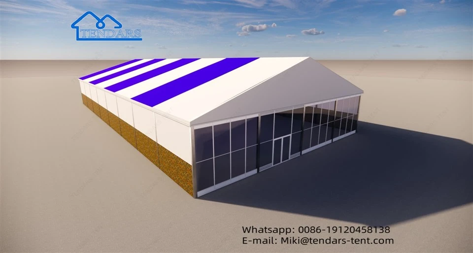20 x 40 m großes Festzelt