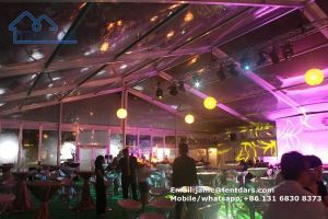 Alu Transparent PVC Dach Hochzeitszelt mit Stuhl für Catering Bankett Event mieten